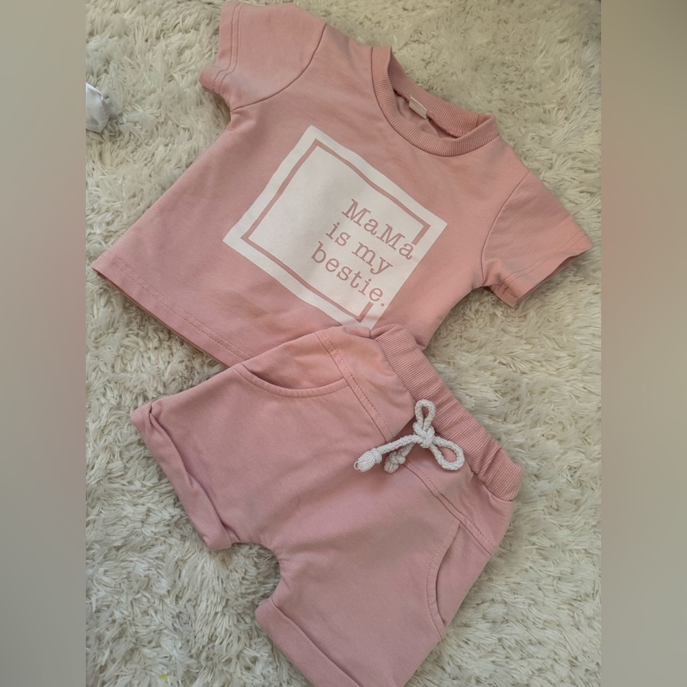Mama is my bestie Shorts Set